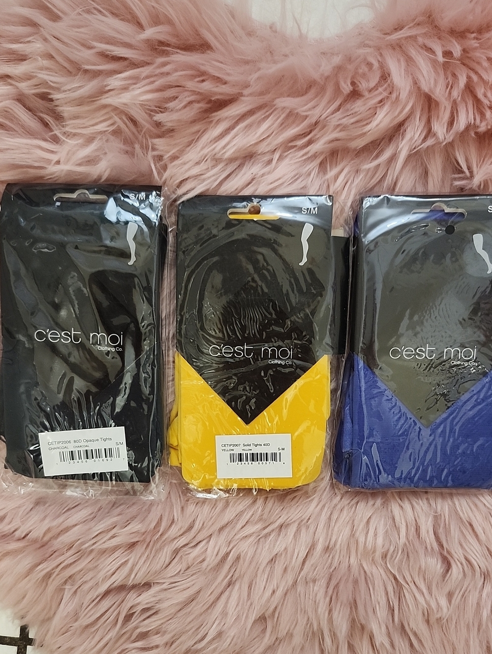 Brand New 3CT BUNDLE ASSORTED C'EST MOI Ladies Tights-S/M